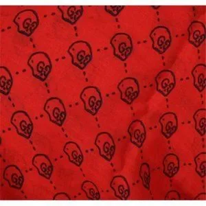 Gucci | Accessories | Gucci Ghost Red Silk Gg Skull Print